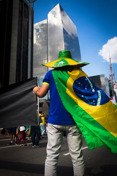 Бразильский активист — стоковое фото