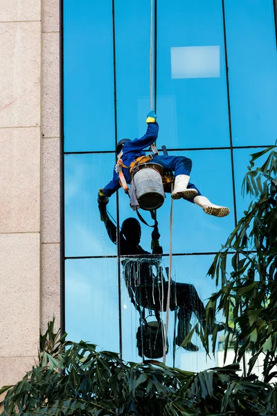 Nettoyage des vitres en le Brésil — Photo