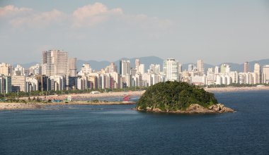 Urubuquecaba Island, Santos, Brezilya.