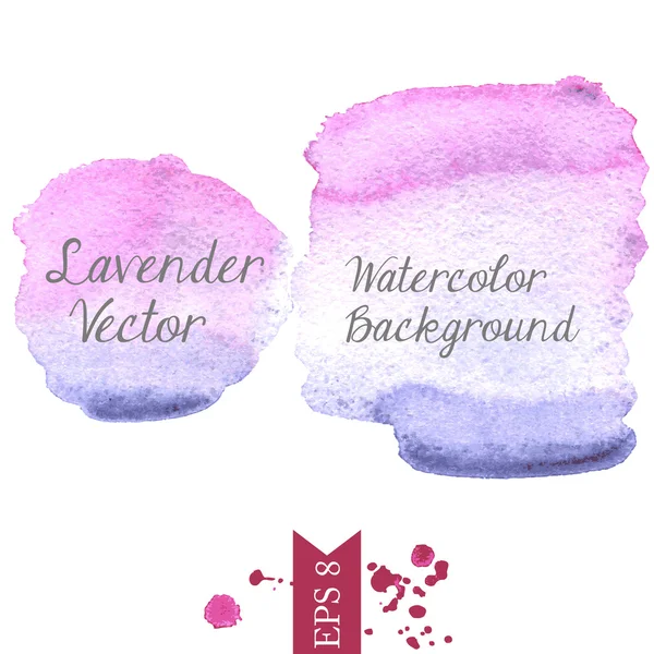 Lavendel Aquarell Vektor Hintergrund — Stockvektor