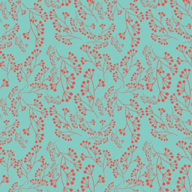 Cune doğa dalları seamless modeli