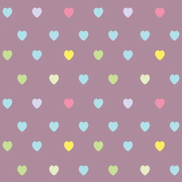 Cute heart seamless pattern — Stock Vector