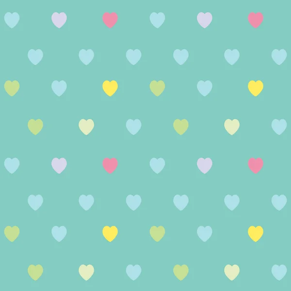 Cute heart seamless pattern — Stock Vector