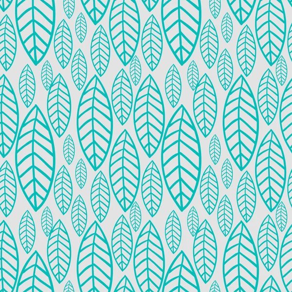 Vector leaf seamless pattern — Stock Vector