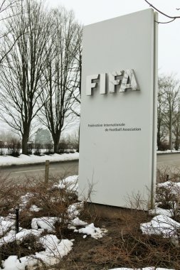 Zurich, İsviçre - 17 Şubat 2015 - FIFA merkezinde Zürih