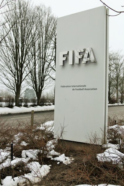 Zurich, Switzerland - February 17, 2015 - FIFA Headquarters in Zurich Royalty Free Stock Photos