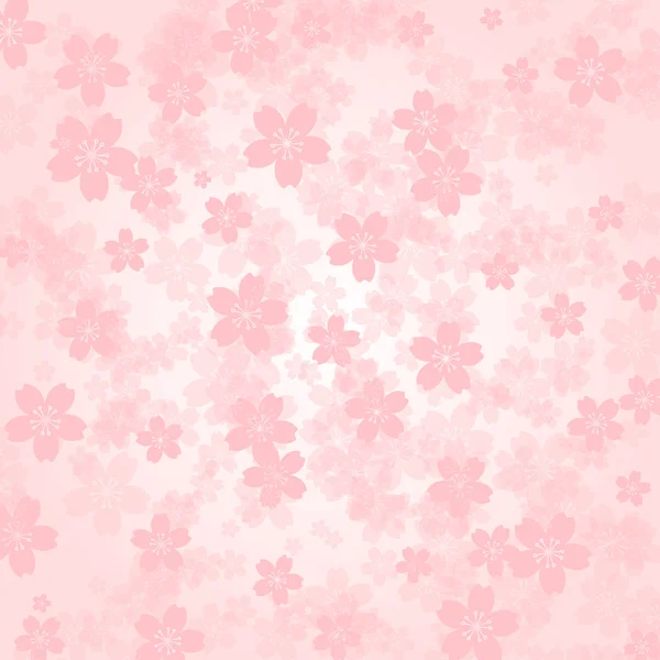 Petal achtergrond Pink kersenbloesem — Stockvector