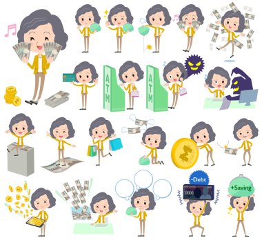 Sarı ceket orta kadın pantolon tarzı para