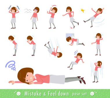 Başarısızlık ve depresyonu ifade eden bir grup kadın. Yönlendirme sanatını düzenlemek çok kolay..