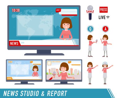 Haber programlarında görünen bir grup kadın. Yönlendirmesi çok kolay..