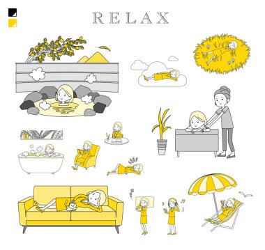 Rahatlatıcı bir kadın grubu. Yönlendirmesi çok kolay..