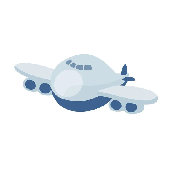 Deformed Airplane Vector Illustration Easy Edit — Stock Vector