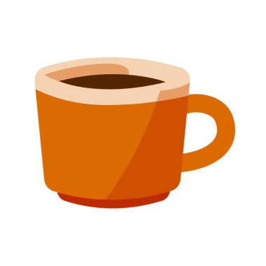 Kahverengi kupa. Düzenlemesi kolay vektör illüstrasyonu.