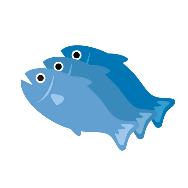 Illustration Fish Vector Facile Éditer — Image vectorielle