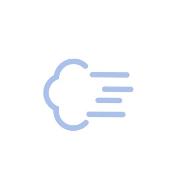 Küçük rüzgar. Vektör illüstrasyonunu düzenlemek kolaydır.