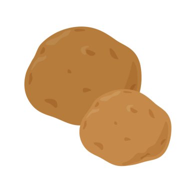 Patates. Düzenlemesi kolay vektör illüstrasyonu.