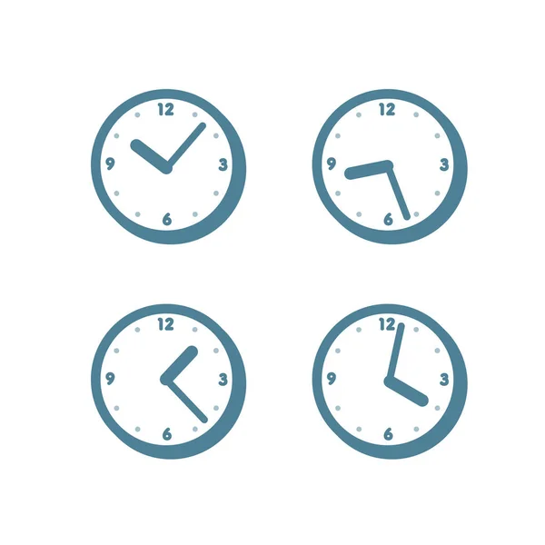 Clock Vector Illustration Easy Edit — Wektor stockowy