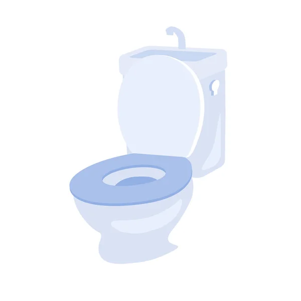 Tuvalet Düzenlemesi Kolay Vektör Illüstrasyonu — Stok Vektör