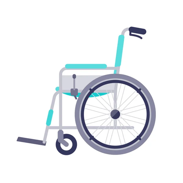 Wheelchair Normal Type Self Propelled Type Sideways Vector Illustration Easy — Wektor stockowy