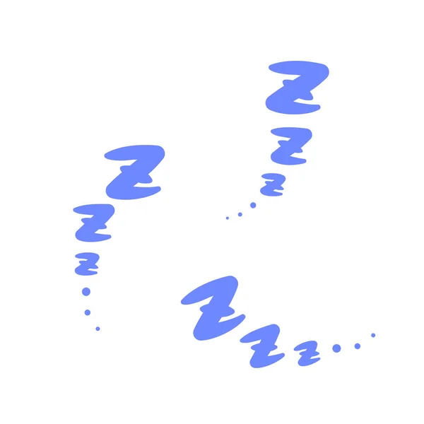 Sleeping Mark Vector Illustration Easy Edit — Stockvector