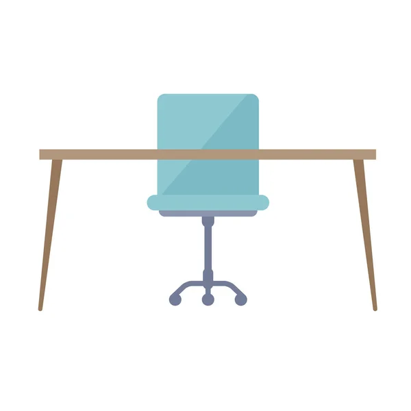Office Desk Chair Front Vector Illustration Easy Edit — Wektor stockowy