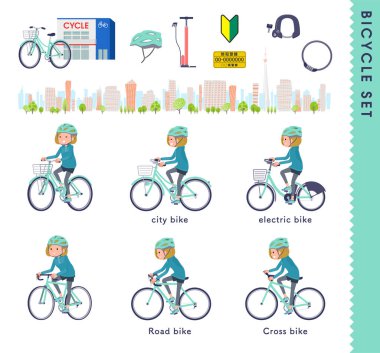 Bir grup kapüşonlu kadın bisiklete biniyor. Yönlendirmesi çok kolay..