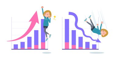 Performansını arttırıp performansını düşüren kapüşonlu bir grup kadın. Düzenlemesi çok kolay bir vektör sanatı..