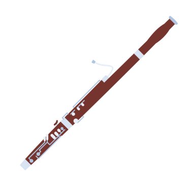 Fagott bassoon. Vector illustration that is easy to edit. clipart
