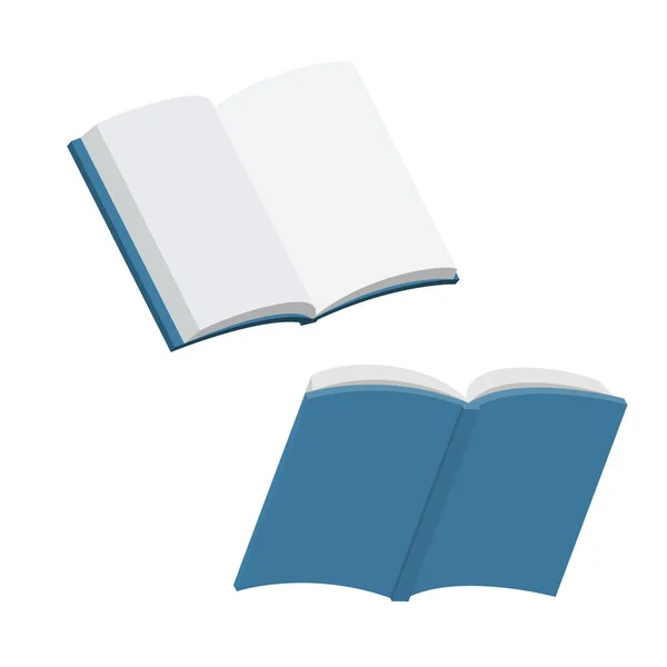Ανοικτή Book Vector Εικόνα Που Είναι Εύκολο Επεξεργαστείτε — Διανυσματικό Αρχείο