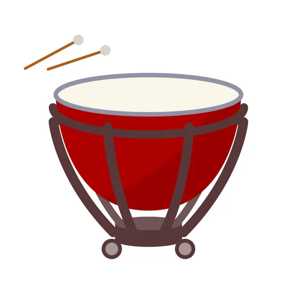 Timpani Vector Illustratie Die Gemakkelijk Bewerken — Stockvector