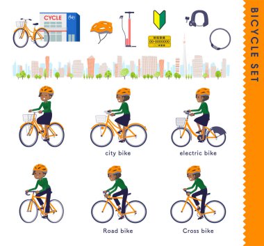 Bir grup siyah iş kadını bisiklete biniyor. Yönlendirmesi çok kolay..