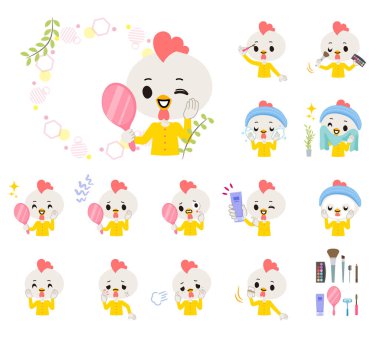 Çok güzel bir Bird Boy seti. Vektör sanatı olduğu için düzenlemesi kolay..