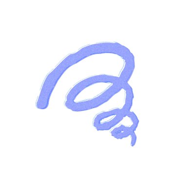 Tatminsiz bir işaret. Suluboya bir dokunuş..