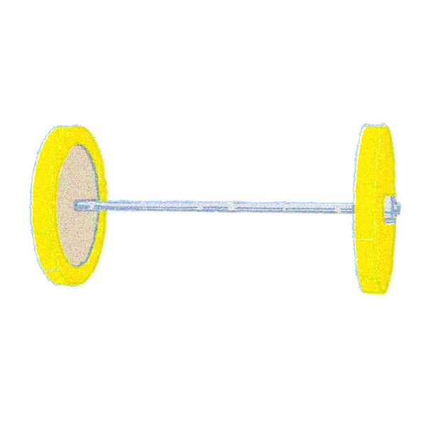 Barbell Watercolor Touch — Stock Photo, Image