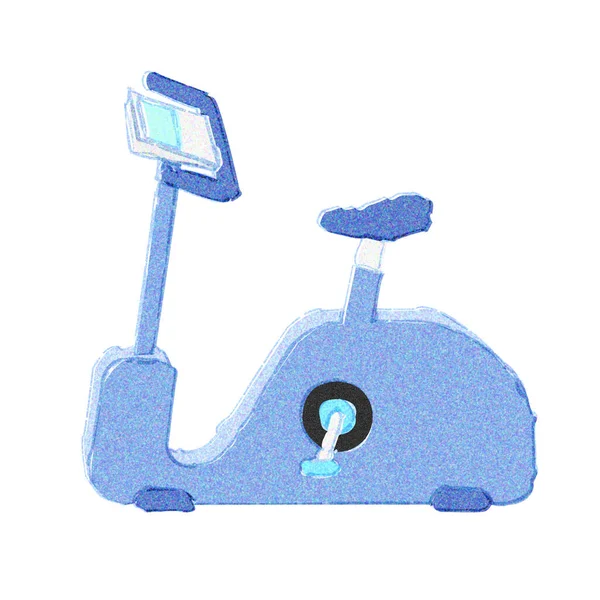 Exercise Bike Watercolor Touch — Stock Photo, Image