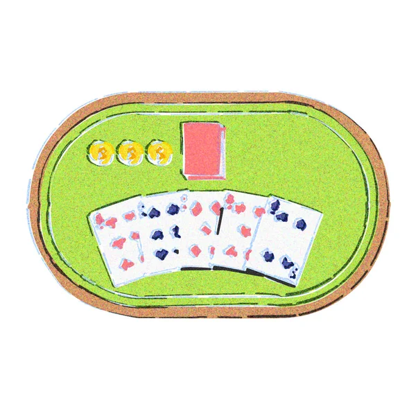 Poker Watercolor Touch — Stock Photo, Image