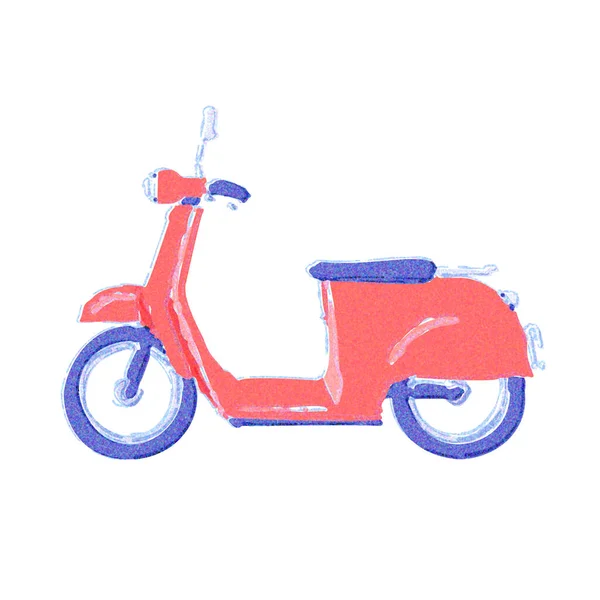 Scooter Its Watercolor Touch — 스톡 사진