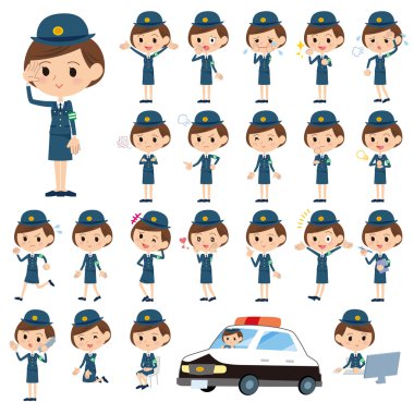 Polis kadın Duraklat