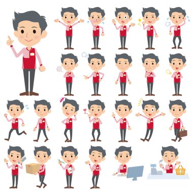 Market kırmızı erkek resmi