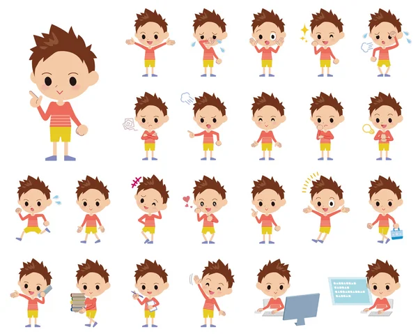 Kırmızı elbise kısa saçlı çocuk