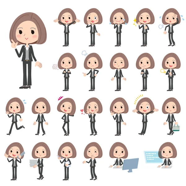 Siyah ceket pantolon iş kadını