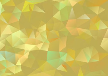 Kübizm arka plan altın ve soluk çok renkli