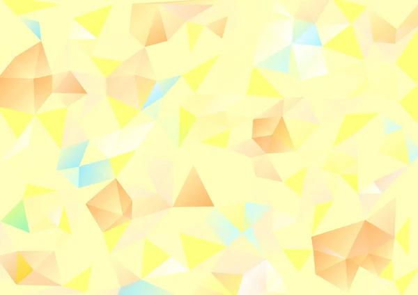 キュービズム背景の淡い黄色とオレンジ ブルー — ストックベクタ