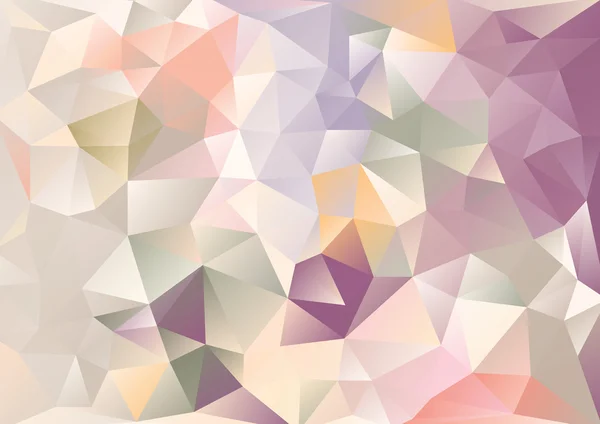 Cubismo fondo Beige y morado y multicolor — Vector de stock