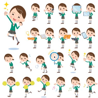 liseli kız yeşil ceket 2