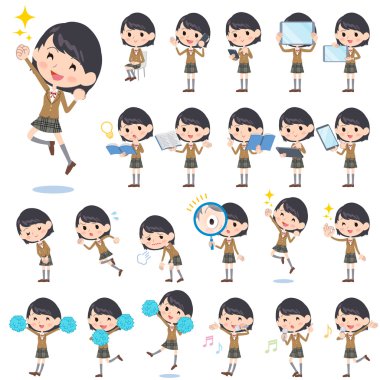 liseli kız kahverengi ceket 2