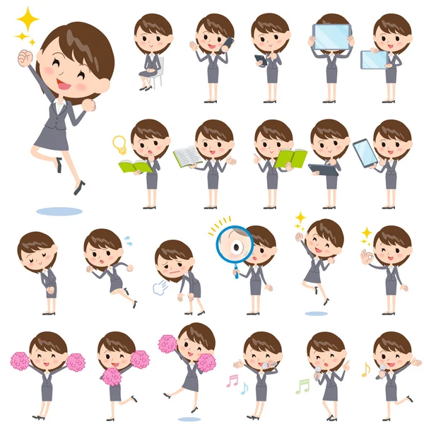 Gri takım iş kadını 2