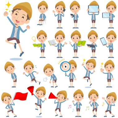 Ceket kısa pantolon örgü şapka adam 2