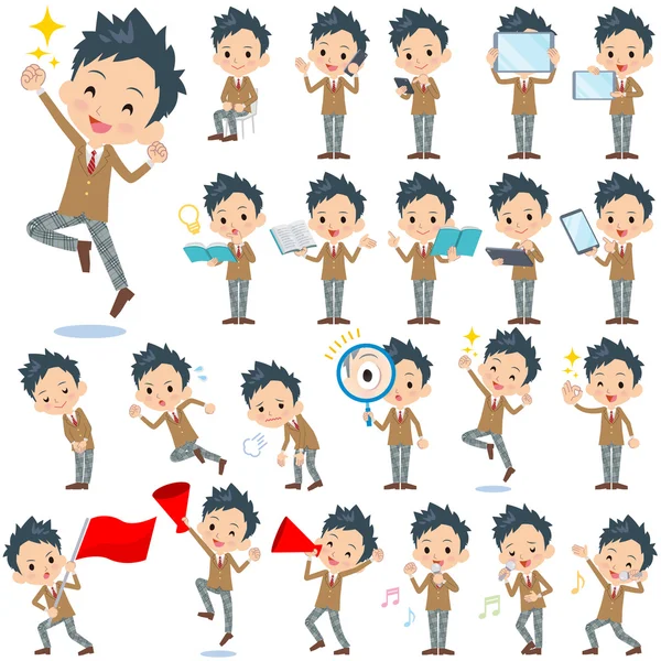 okul çocuk kahverengi ceket 2