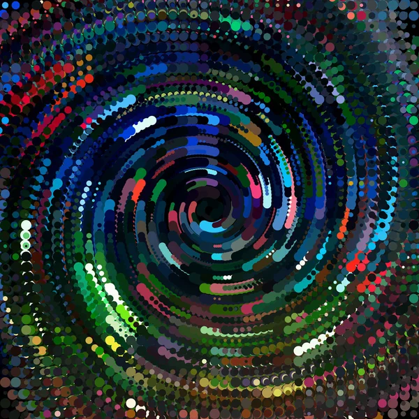 Цветные точки спирали — стоковый вектор